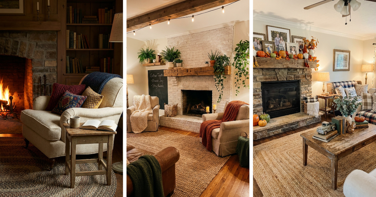 Cozy Farmhouse Fireplace Ideas for a Living Room You'll Love