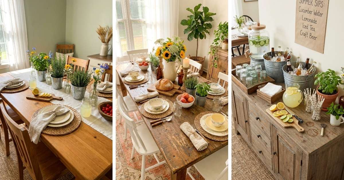 Rustic Dining Room Ideas Perfect for Summer Gatherings