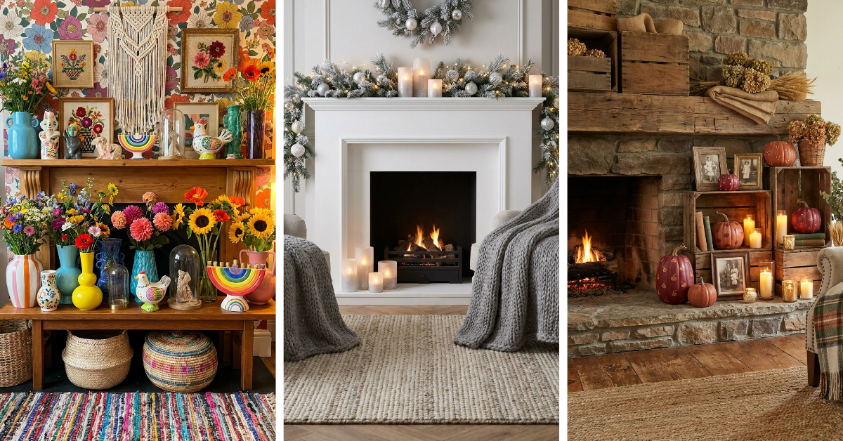 Whimsical Fireplace Mantel Decorating Ideas to Inspire Your Seasons
