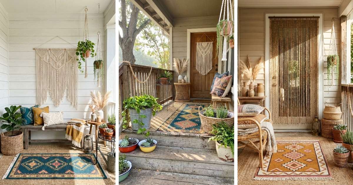 Boho Front Porch Styling Ideas Full of Personality