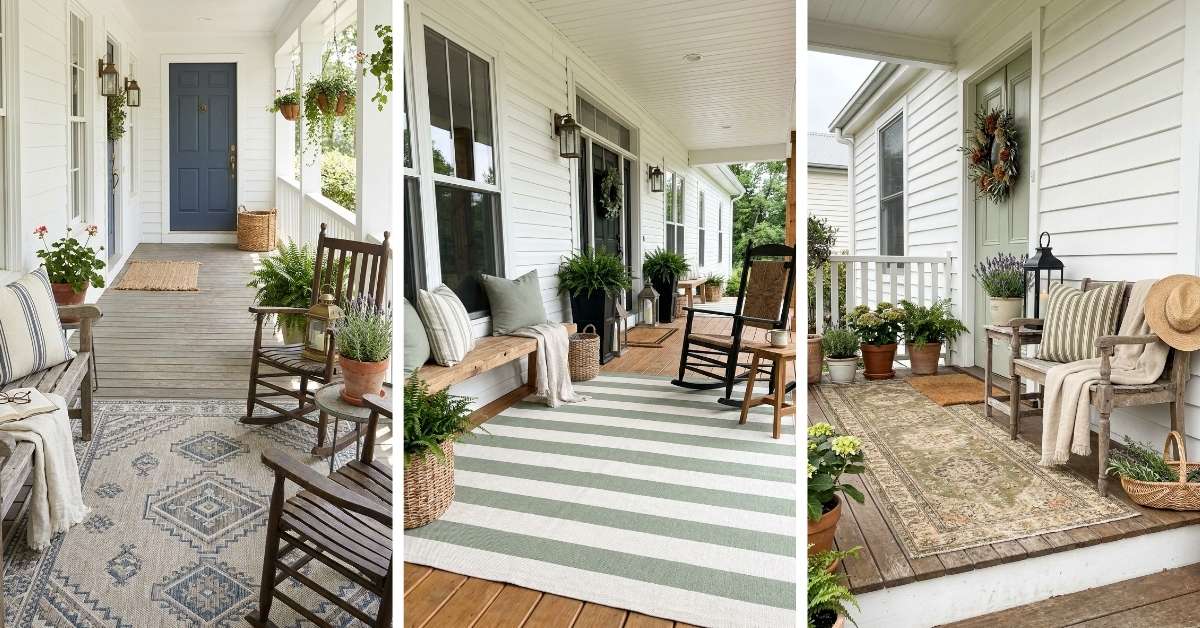 Front Porch Rug Styling Ideas