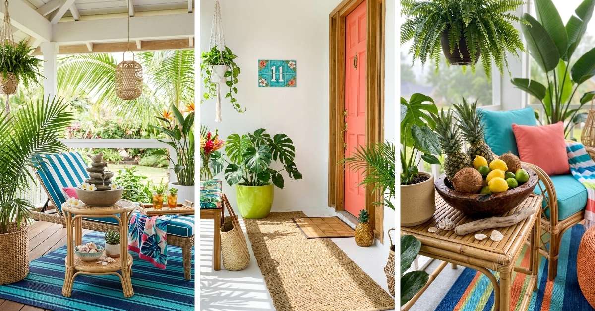 Tropical Front Porch Ideas for a Vacation-at-Home Vibe