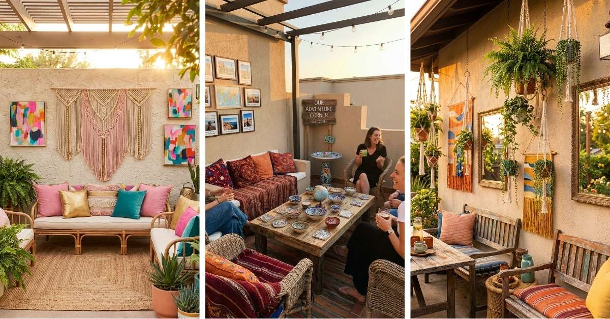 20 Vibrant Boho Outdoor Patio Ideas to Style Your Summer Space