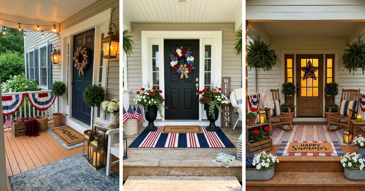 20 Stunning 4th of July Front Porch Decor Ideas That Wow