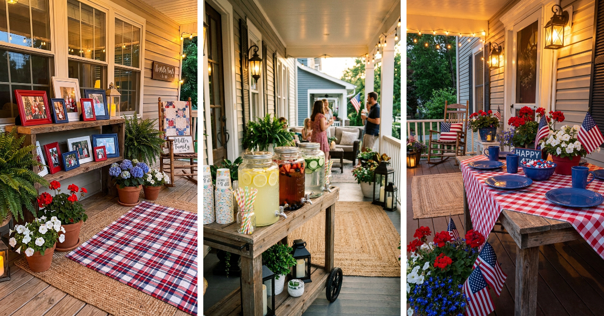 Charming Patriotic Front Porch Ideas for a Festive 4th of July