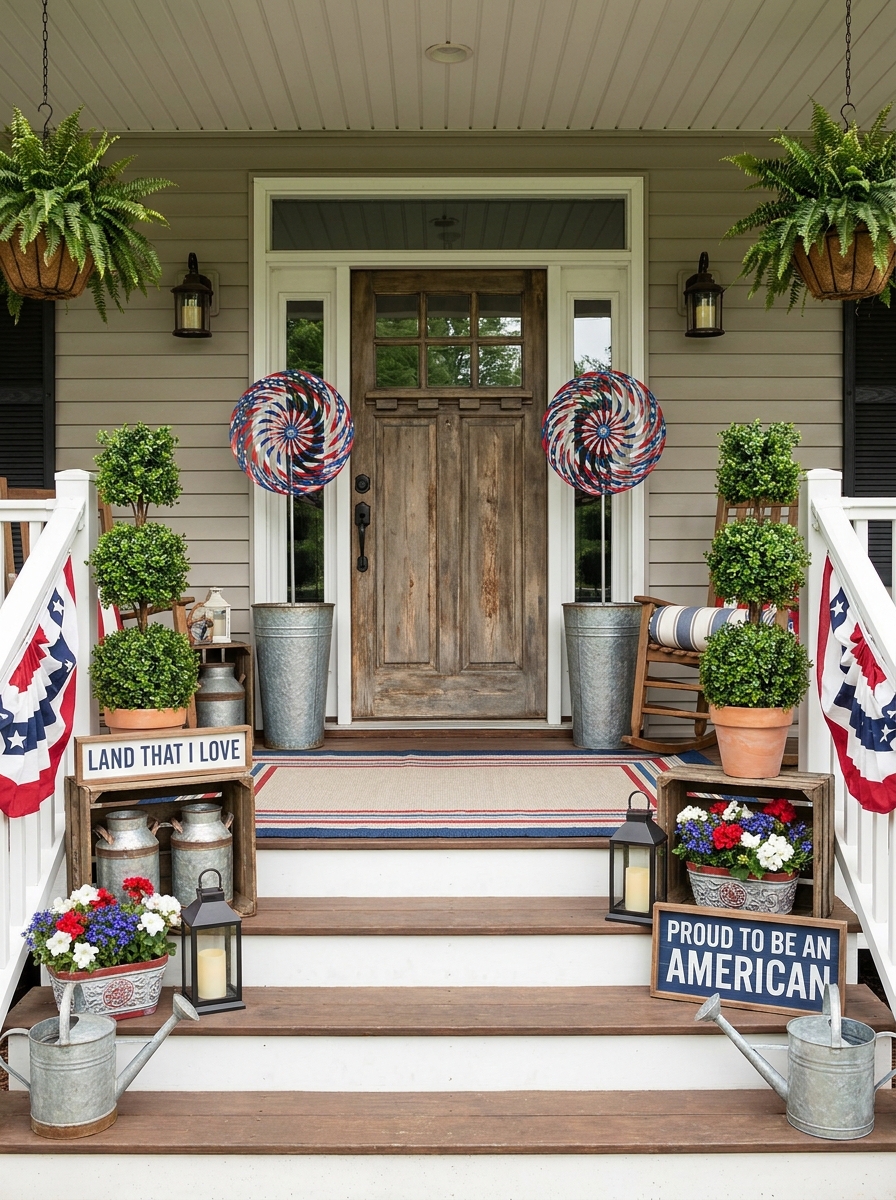 A Pet-Friendly Porch Corner With Festive Charm