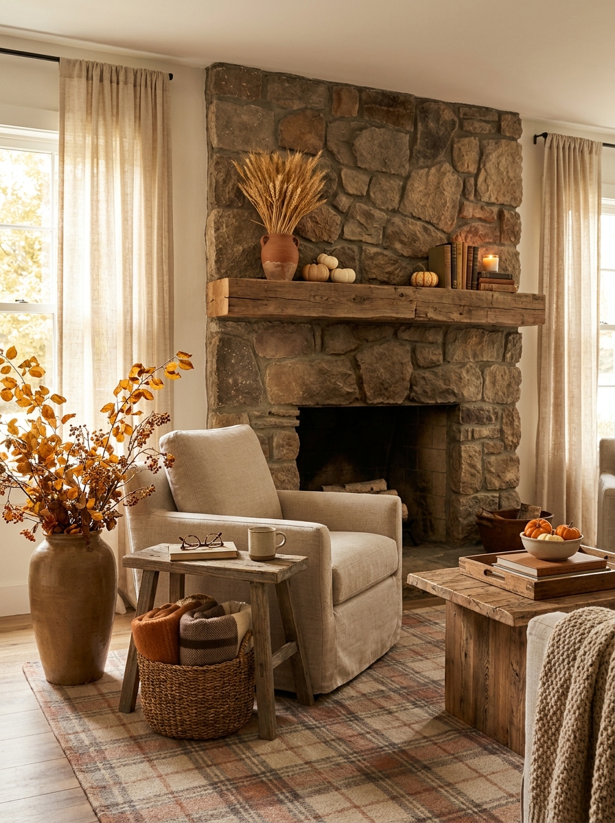 Bring In Natural Fall Branches and Dried Stems