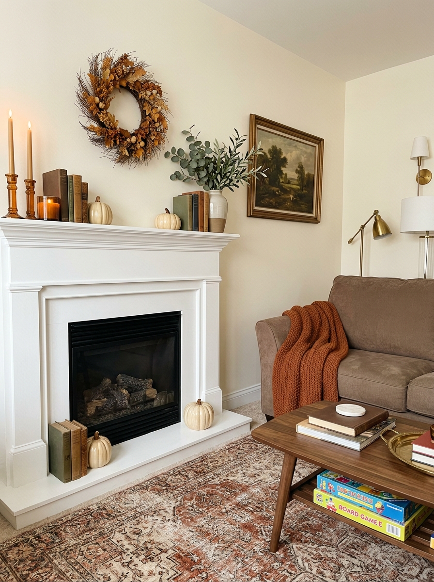 Make the Mantel Feel Collected, Not Crowded